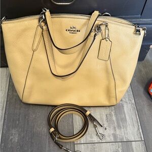 Coach butter yellow Leather Satchel